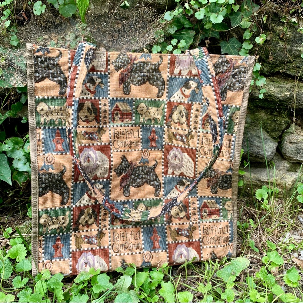 Vintage Dog Tote 🐕 🐩 🐶